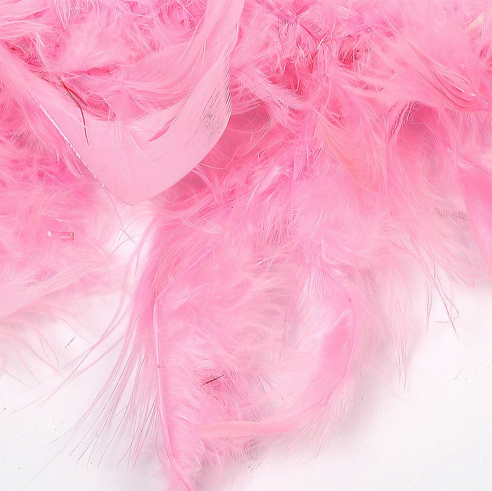 Боа из перьев 2 метра, 50±3 г, розовый