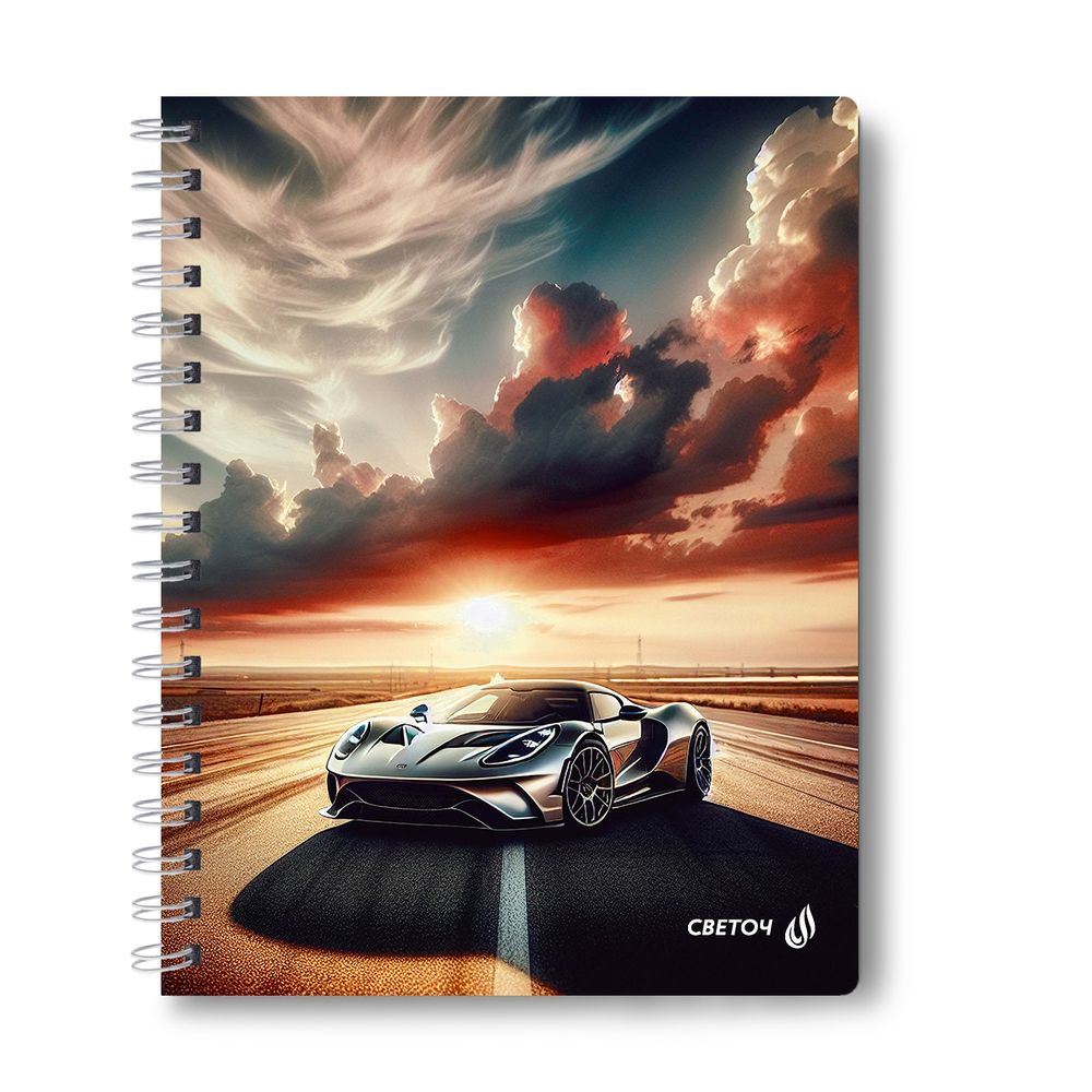 Тетрадь ученическая общая с двойной обложкой, A5 96 л. на гребне 65 г/м², белизна 100 %, 4 шт, клетка, 01210 МИКС - Супер - ассорти, Светоч Т118