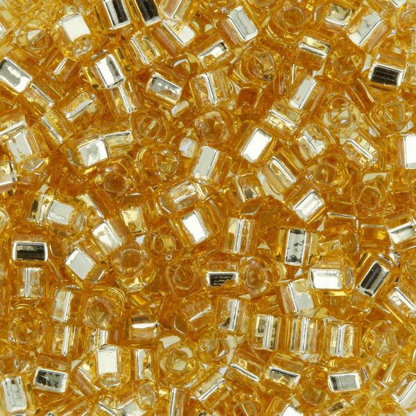 Бисер Toho Cube 2 (1.5 мм), 25 г (5х5 г), 0022 св.золотистый