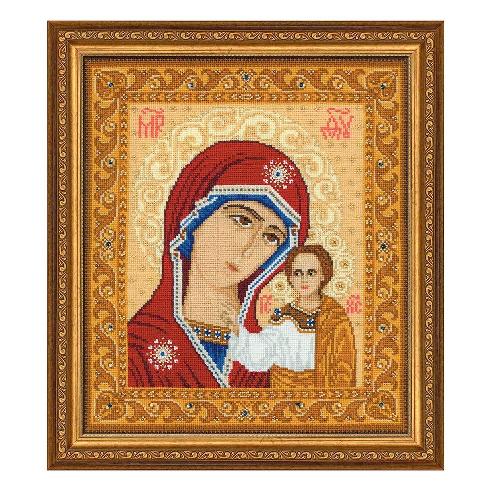 Набор для вышивания нитками Риолис, Богоматерь Казанская, 29х35 см