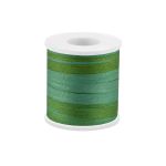 Лента (тесьма) шелковая 4.0 мм / 45.5±0.5 метров, M109 ментол/зеленый, Gamma SRM-4