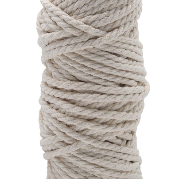 Шнур круглый х/б ⌀5.0 мм / 50 метров, (бобина) цвет суровый