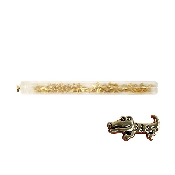 Украшения декоративные пуговицы Крокодильчик 18 мм, 48900 36 шт, AG