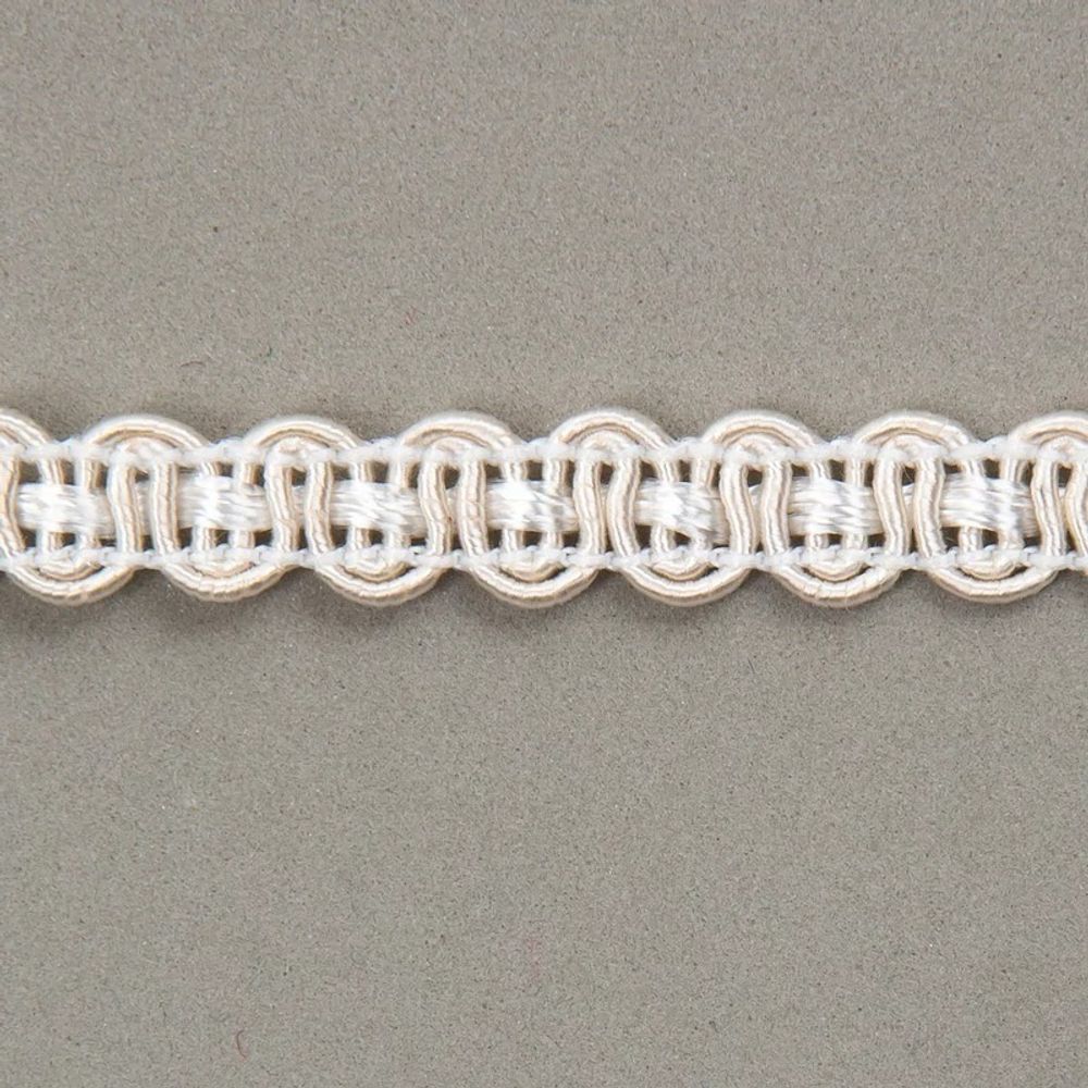 Тесьма отделочная 8мм / 40м (02 молочный), 07-8021