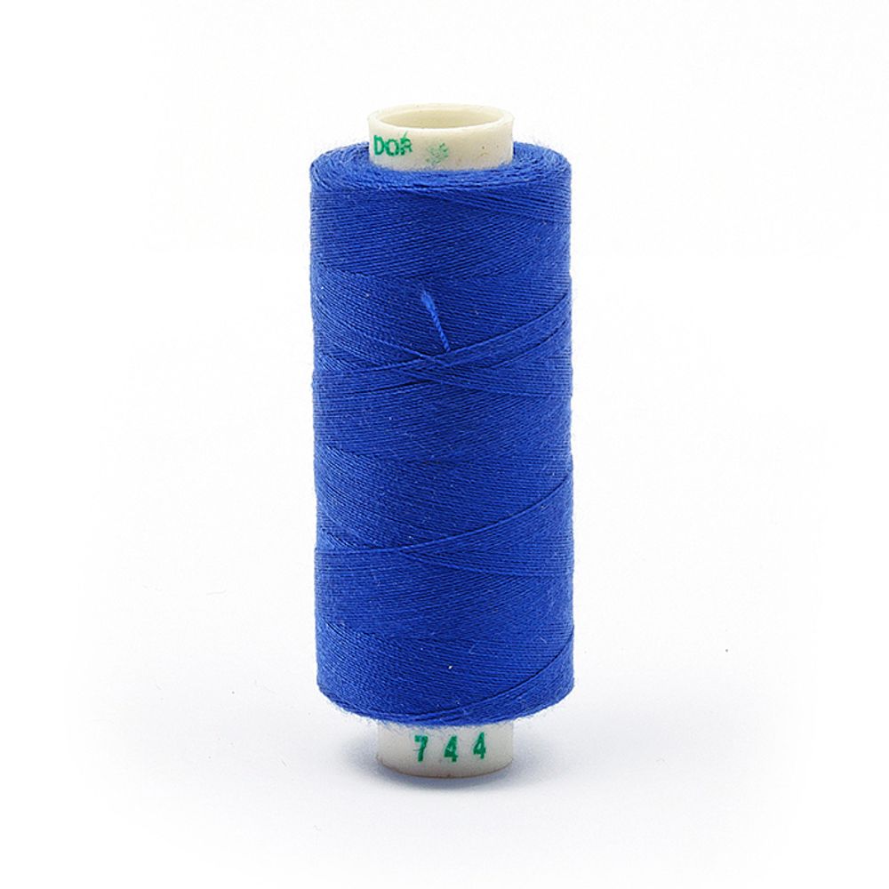 Нитки швейные бытовые Dor Tak 40/2, 366 м / 10 кат., 744 синий