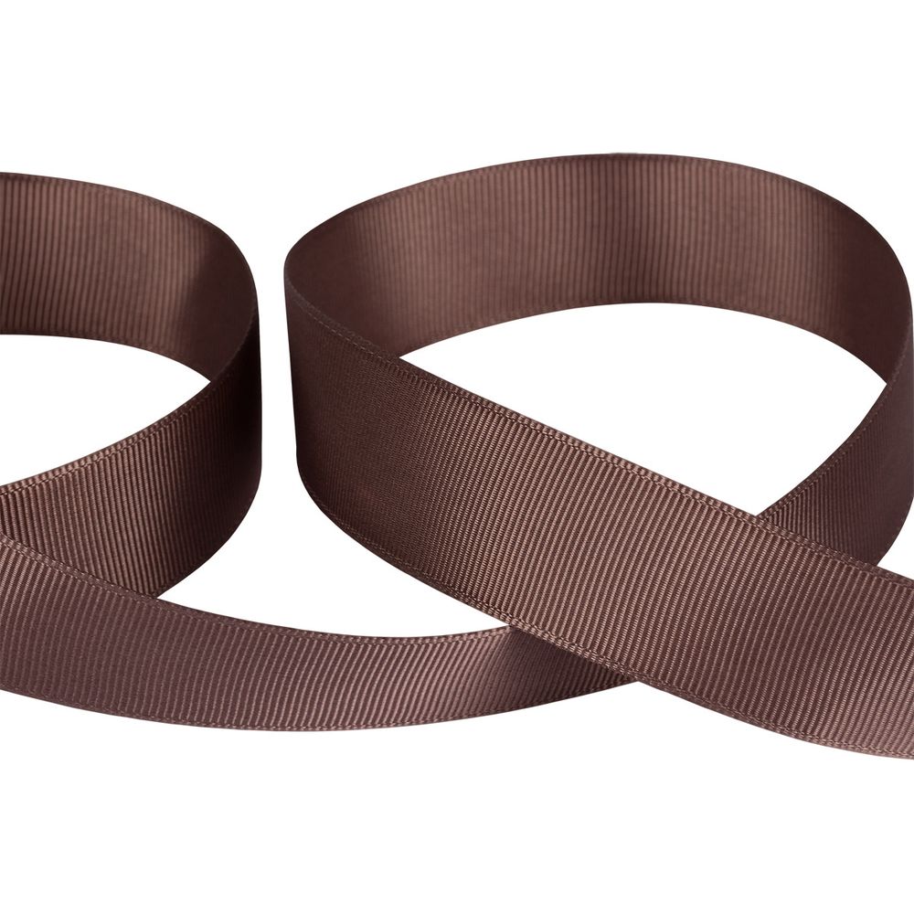 Лента репсовая нарезка 25.0 мм / 5 шт по 5.4 метра, 121 серо-коричневый, Gamma GR-25