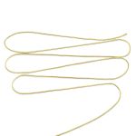 Резинка шляпная (шнур эластичный) ⌀1.0 мм / 100 метров, 0370-6100, металлизированный, светлое золото