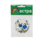 Декоративная подвеска "Круг", 45 мм, упак., 2 шт, Астра, 45-15