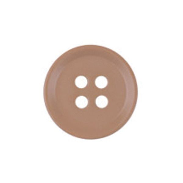 Пуговицы 4 прокола костюмные 15 мм, 24 шт, С127 т.кремовый, Gamma LQ 0025