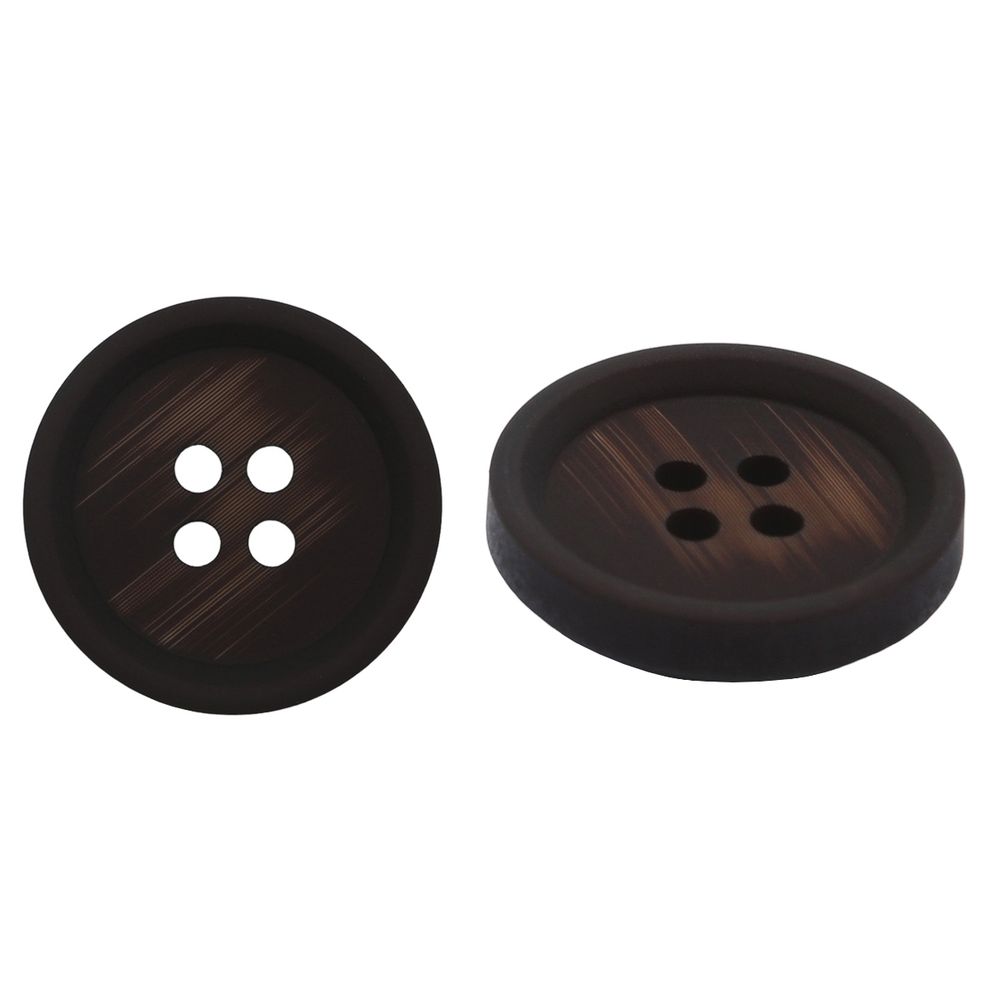 Пуговицы 4 прокола 34L (21мм), (Brown (коричневый)), 24 шт, 613989-5