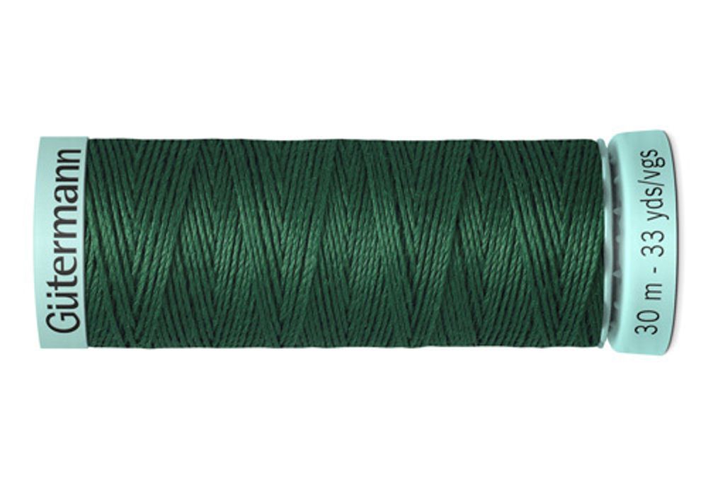 Нитки шелковые Gutermann Silk R753, 30м, 340 зеленый трилистник, 5 катушек /TOS/