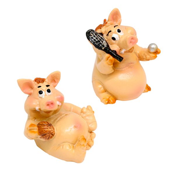 Миниатюра кукольная: Кабанчик, 4*3CM, в ассортименте AS15-04