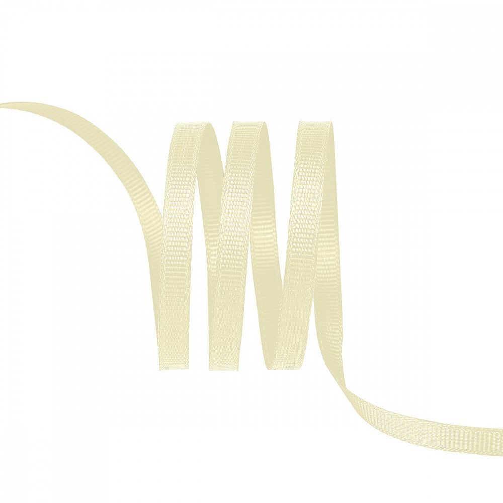 Лента репсовая (в рубчик) 6.0 мм / 22.8±1 метра, 815 кремовый, Magic4Hobby