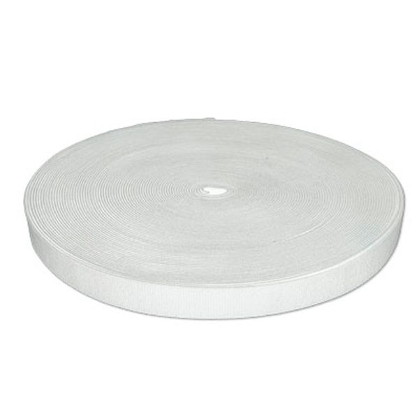Резинка тканая 20.0 мм / 25 метров, белый, Gamma ЛЭ-20бп-25
