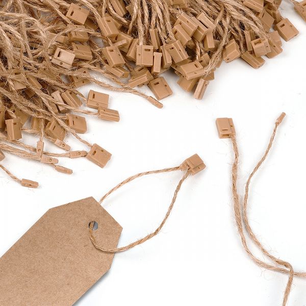 Биркодержатели пломба пластик 15см джут (уп. ≈1000 шт)