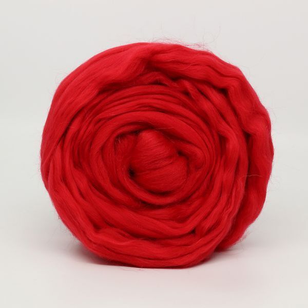 Шерсть для валяния Троицкая тонкая 1х100 г (до 23 мкр), 06 красный