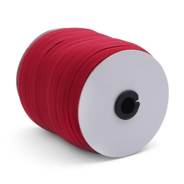 Косая бейка трикотажная 15 мм / 132±1 метра, 0511-0071, C520 темно-красный