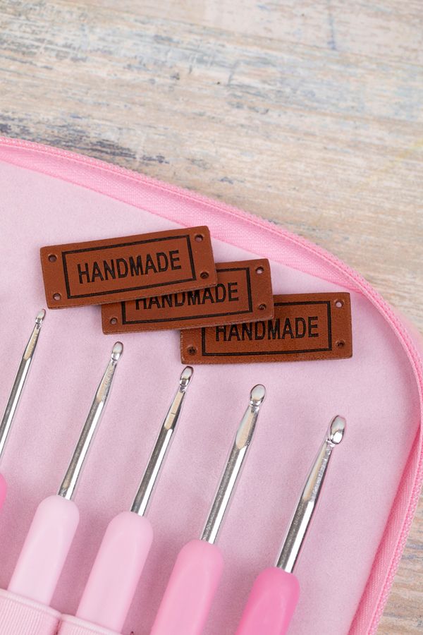 Набор крючков для вязания ⌀2.0-6.0 мм, 14 см, алюминий в пенале /2; 2.5; 3; 3.5; 4; 4.5; 5; 6 мм/, Gamma CHP-01