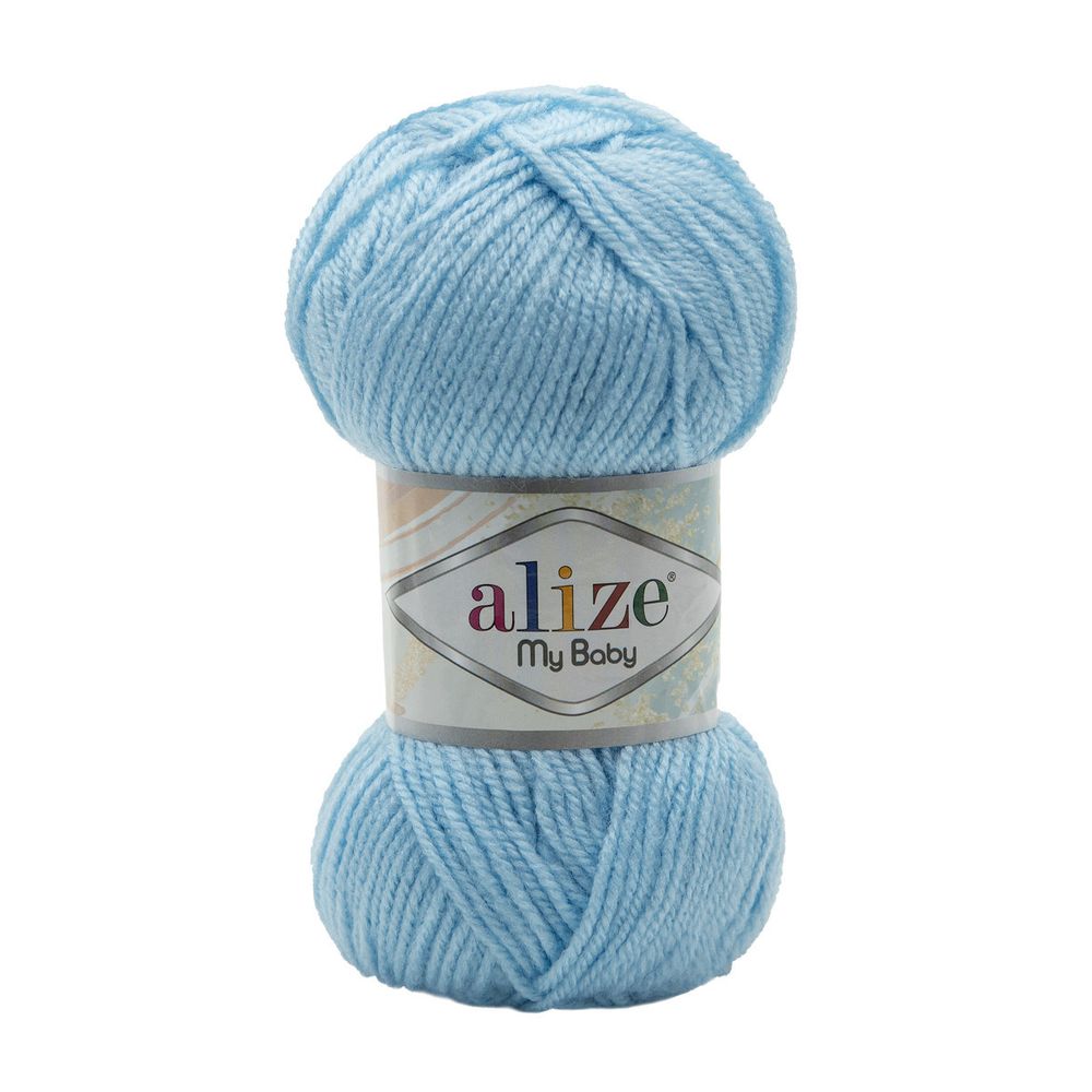 Пряжа Alize (Ализе) My Baby / уп.5 мот. по 50 г, 150м, 040 голубой A