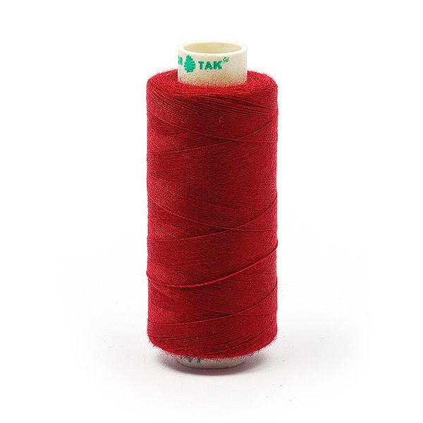 Нитки швейные бытовые Dor Tak 40/2, 366 м / 10 кат., 147 красный