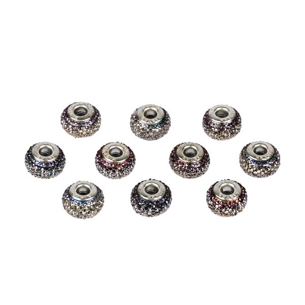 Бусины шармы ⌀14 мм, 10 шт, смола, №22 медный, Zlatka RFB-14