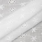 Ткань шитьё (прошва) 100 г/м², 150 см / 15 метров, TBY.Emb.1 белый