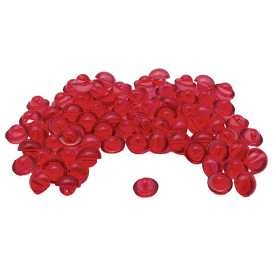 Пуговицы на ножке 16L (9мм) (Red (красный)) AK06, 72 шт
