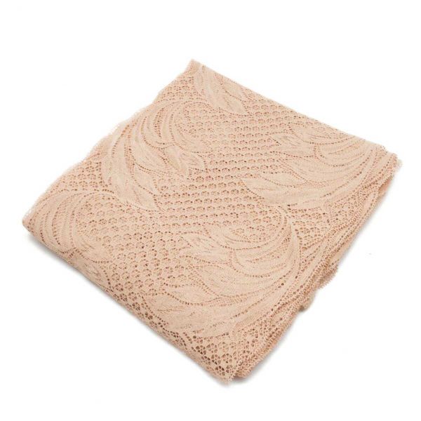 Кружево бельевое эластичное 210 мм / 10 м, 7735066 бежевый