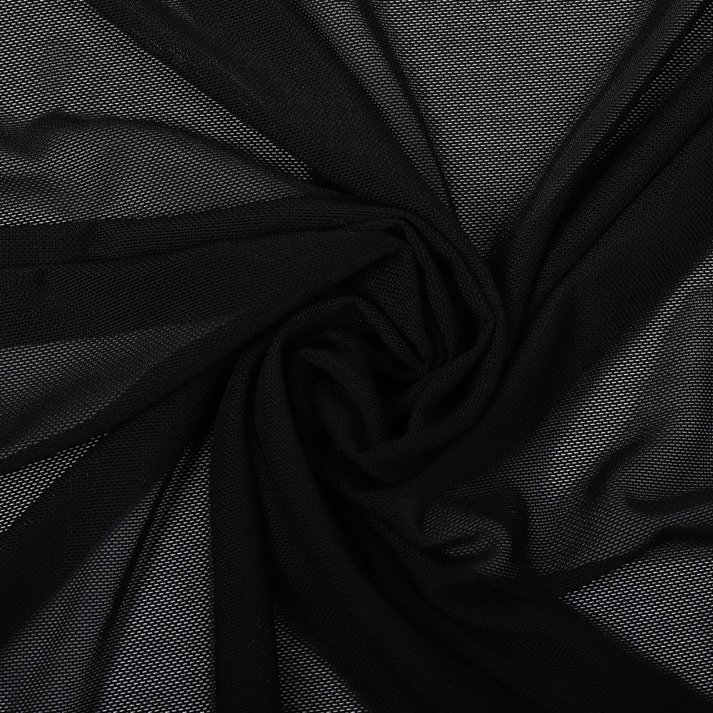 Сетка бельевая эластичная 90 г/м², шир.150 см / 3 метра, 908209, черный /908209.3/