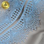 Кружево гипюр (плетёное) 55 мм / 4.5 метра, TBY.SUN.01, цв.F183 голубой