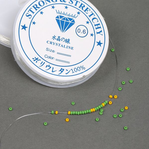 Нитки силиконовые ТВ 0215-1012 0,6мм цв.прозрачный 10х30м