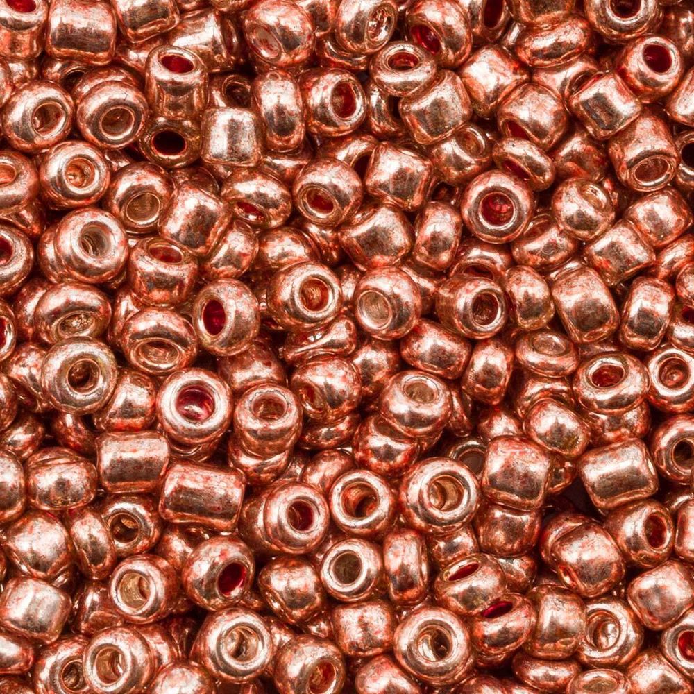 Бисер Astra&Craft 11/0 (2.1 мм), 200 г (10х20 г), цв. 1108-О оранжевое золото/металлик