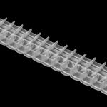 Лента (тесьма) шторная: сборка буфы (1:2) 60 мм / метров, 50 метров, прозрачный, OZ-IS 2705 М