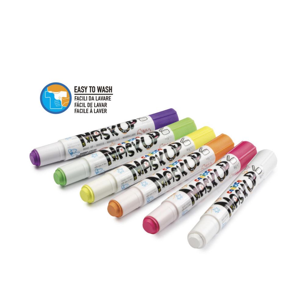 Грим-стик для лица Neon MaskUp 6 цв, 43156, Carioca