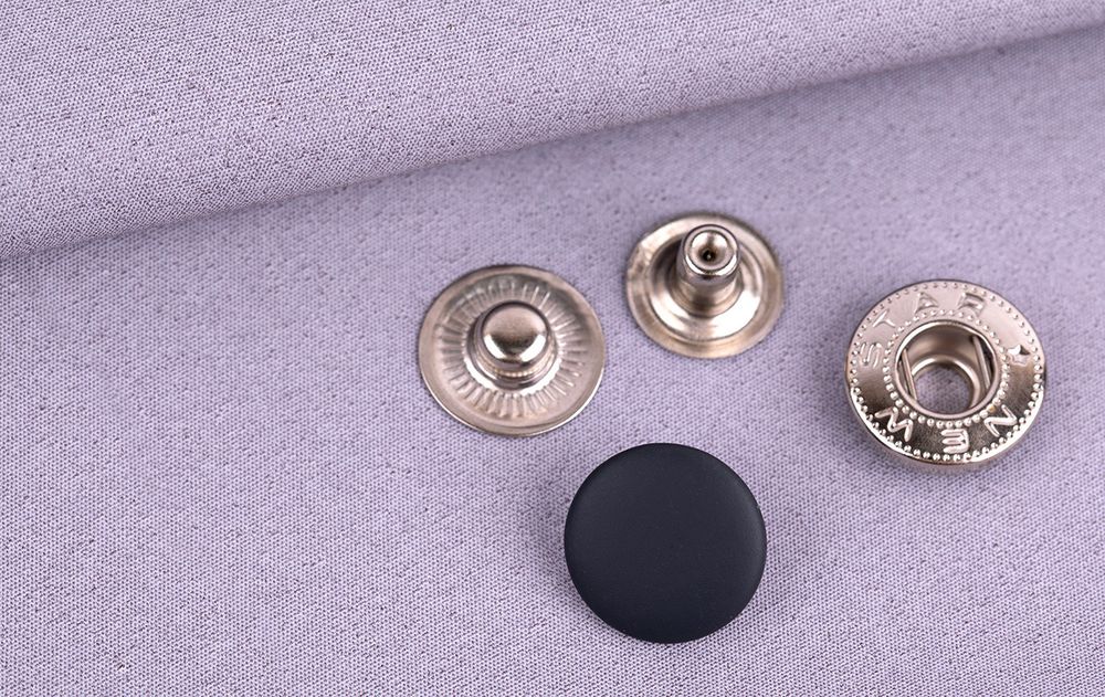 Кнопка Альфа (S-образная) ⌀15 мм, 72±5 шт, soft-touch металл, чёрный soft-touch, Micron