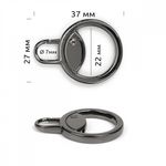 Пуллер универсальный для бегунка PUL.BLNICK.7, черный никель, 5 шт, Mzip