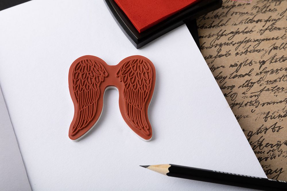 Штамп 5.8х5.8 см, 02 Ангельские крылья, Mr.Painter TSM-03