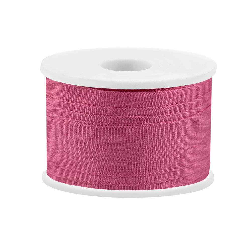 Лента (тесьма) шелковая 13.0 мм / 45.5±0.5 метров, №087 т. розовый, Gamma SR-13