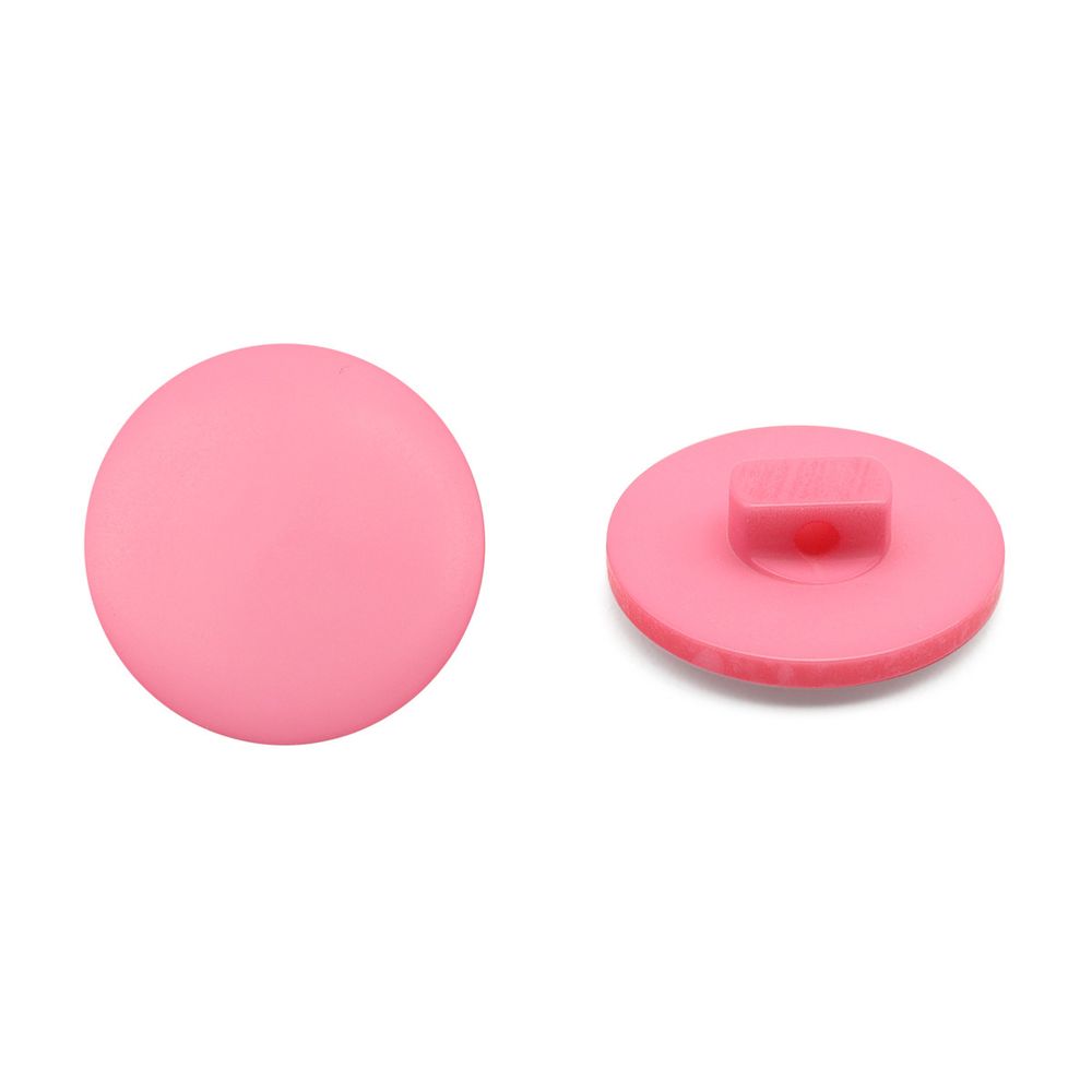 Пуговицы на ножке 28L (18мм), пластик (Pink (розовый)), NE68, 48 шт