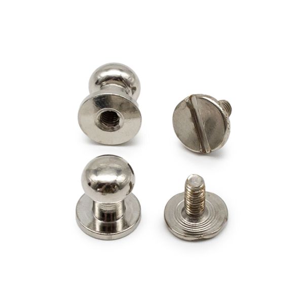 Винт кобурный металл ⌀7,5 мм никель мет, 20 шт