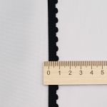 Резинка бельевая (ажурная) 10.0 мм / 13.72 метра, черный, 3AR3578