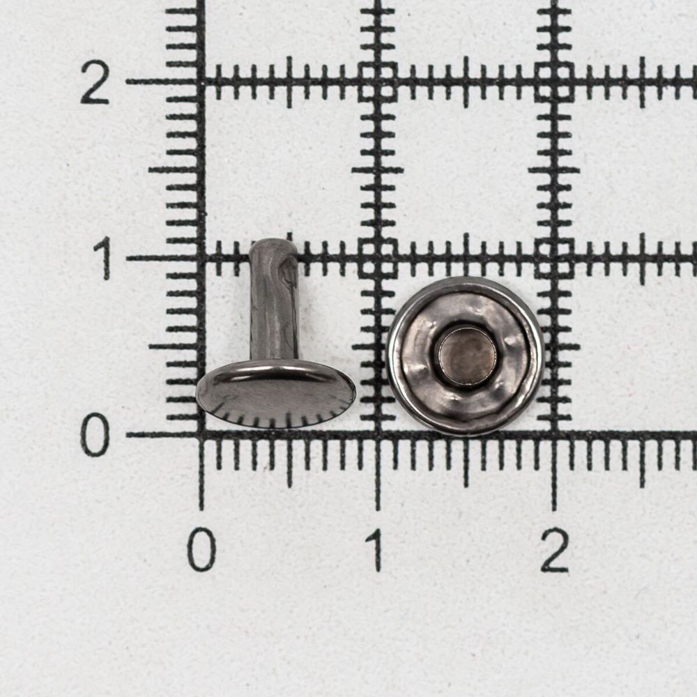 Хольнитены двухсторонние ⌀9 мм, h=9 мм, сталь, New Star №33.5, чер.никель, уп≈2000 шт