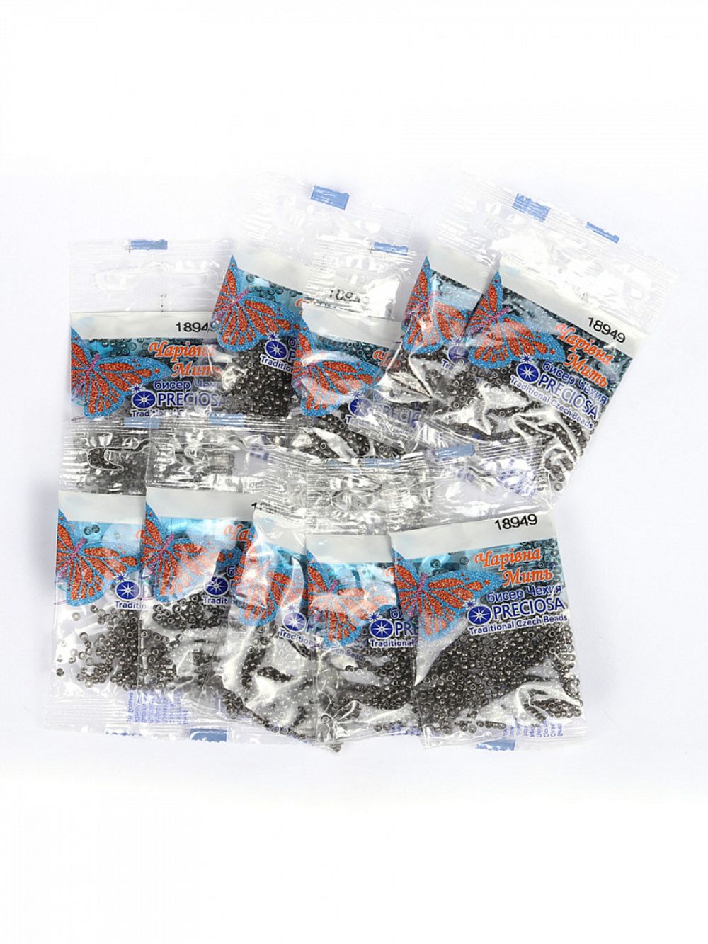 Бисер Preciosa 10/0 (2.3 мм), 50 г (10х5 г), цв. 18949