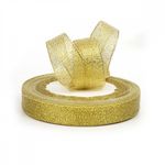 Лента металлизированная 15.0 мм / 22.85±1 метра, цв. золото, Magic4Hobby