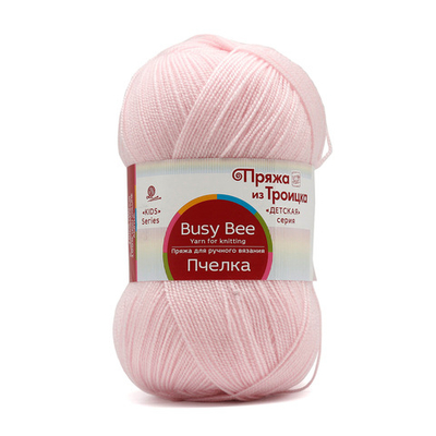 Пряжа Троицкая Пчелка / уп.10 мот. по 100 г, 500 м, 180 светлая бегония