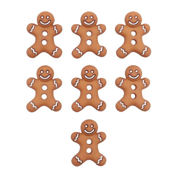 Украшения пуговицы декоративные фигурки Ледяное печенье пластик, 7 штак, Dress It Up