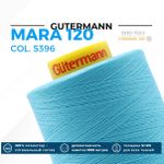 Нитка Gutermann Mara 120 (5000 метров), 1 боб., универсальная | 5396 неоновый голубой