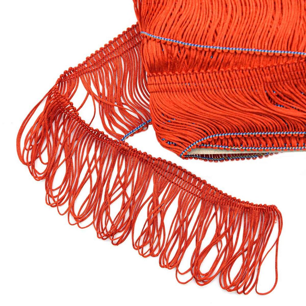 Бахрома отделочная 60.0 мм / 25 метров, 270 красный