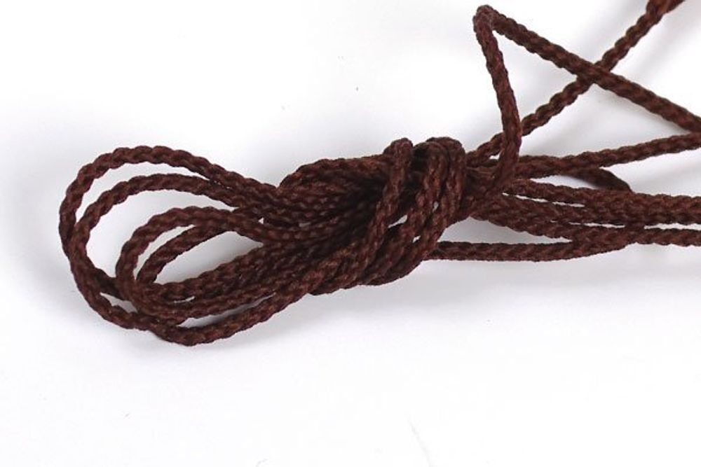 Шнур для мокасин 1.5 мм / 100 метров, коричневый