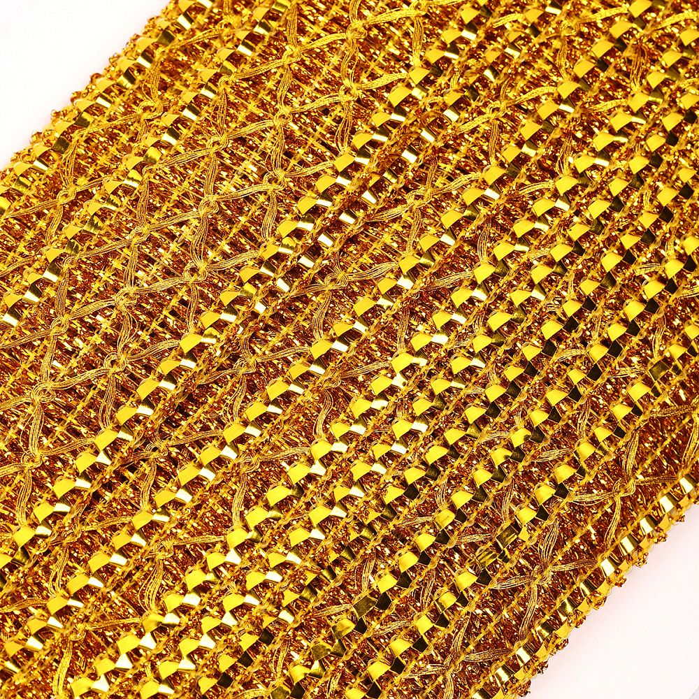 Тесьма отделочная 30 мм / 13.71 метров, TBY 910 цв.золото